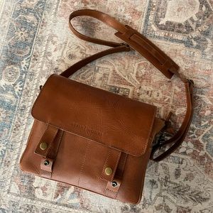 Kelly Moore The Scout Full Grain Leather Messenger Camera Bag, brown